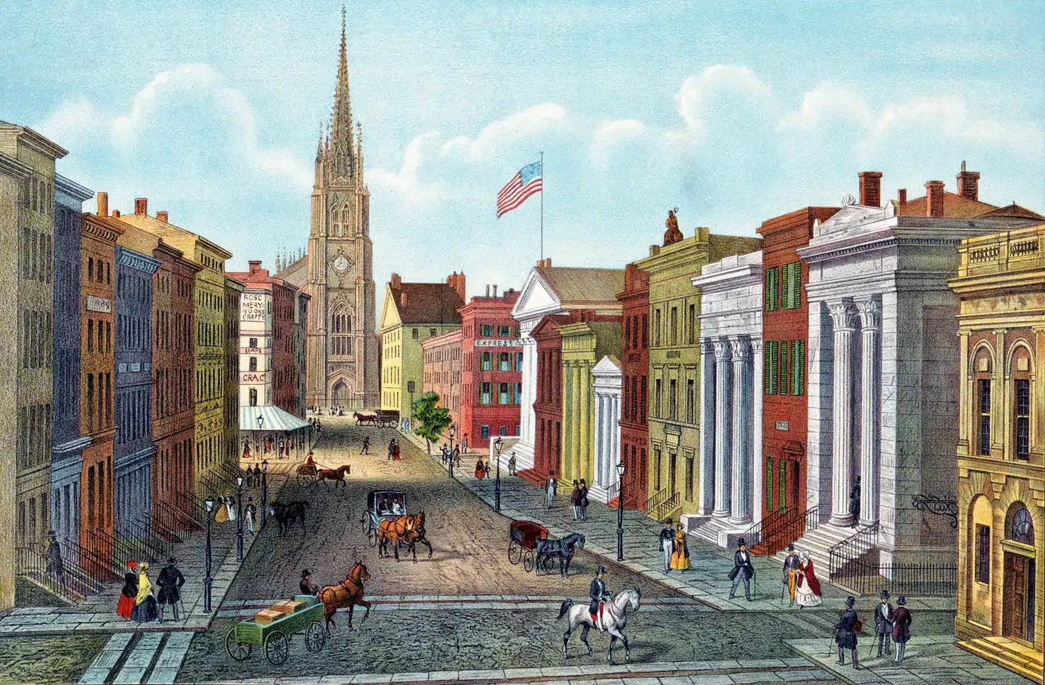 citybeautifulblog.com wall street a tiny street with a big history nineteenth century