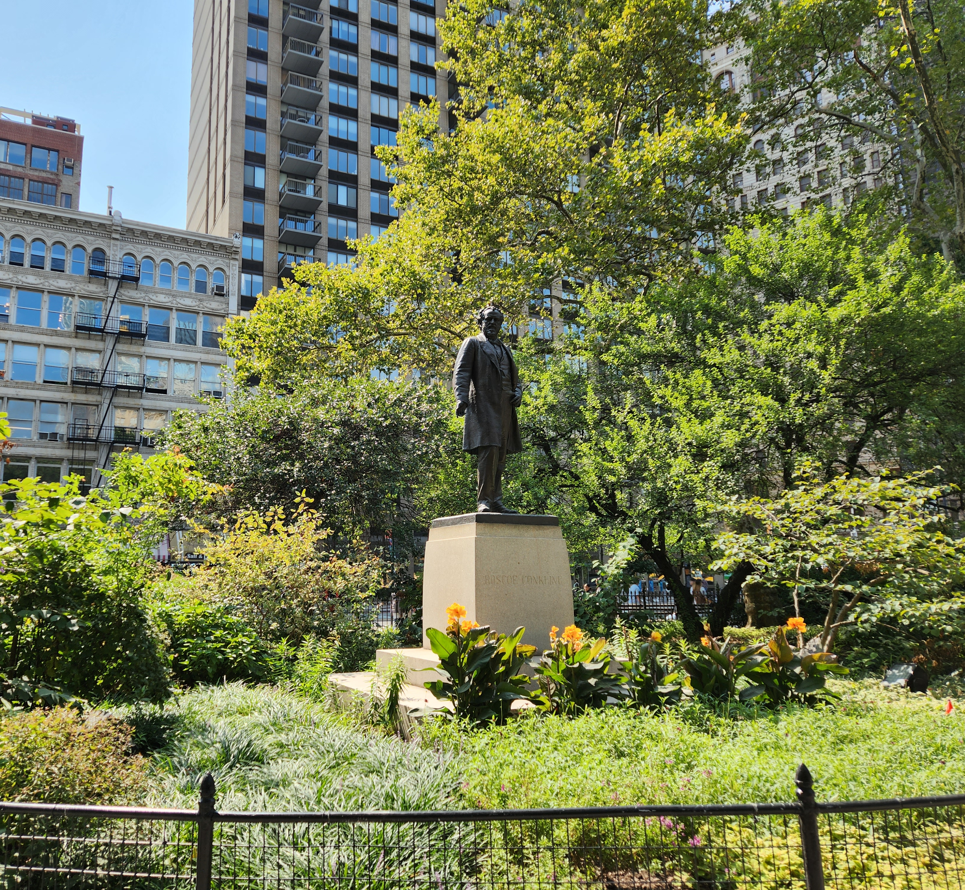 Roscoe Conkling Monument at the Madison Square Park